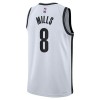 NBA Mænd Trøje Brooklyn Nets Patty Mills 8 2022-23 Nike Association Edition Hvid Swingman